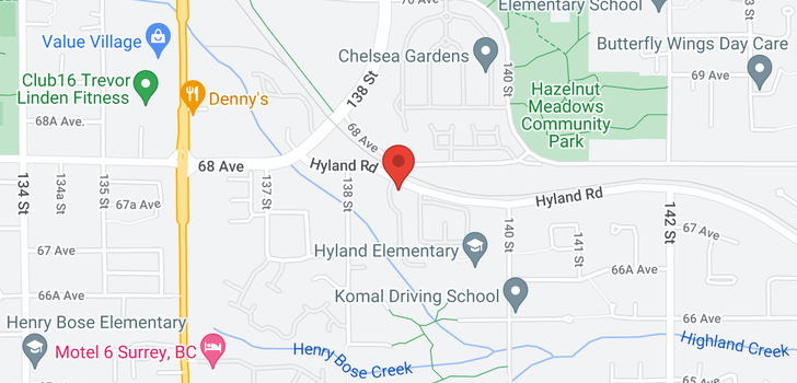 map of 3 13864 HYLAND ROAD